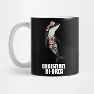 Christian Di-Orca Fashion Designer Killer Whale Gift For Orca Lover Anthropomorphic Mug